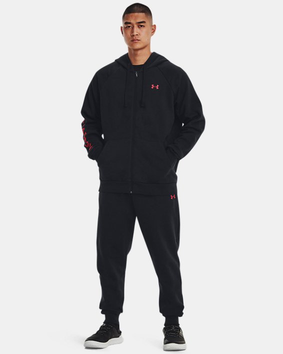 Men's UA Rival Fleece Suit, Black, pdpMainDesktop image number 0